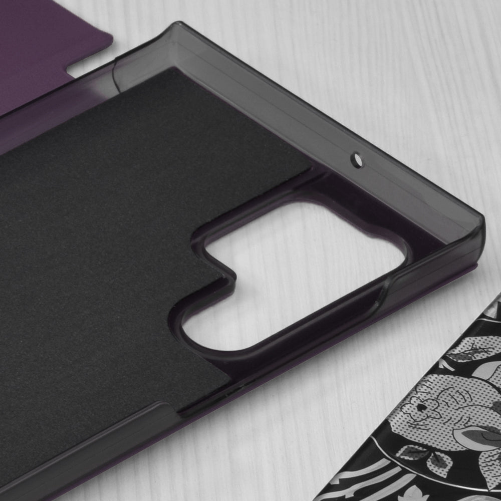 Husa de protectie Techsuit eFold Series compatibila cu Samsung Galaxy S22 Ultra, acoperire spate, mov