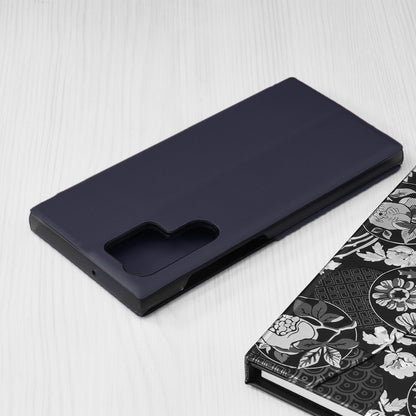 Husa de protectie Techsuit eFold Series compatibila cu Samsung Galaxy S22 Ultra, acoperire spate, albastru