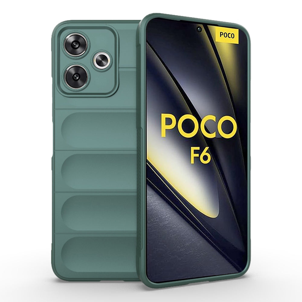 Husa de protectie Techsuit Magic Shield compatibila cu Xiaomi Poco F6, acoperire spate, verde