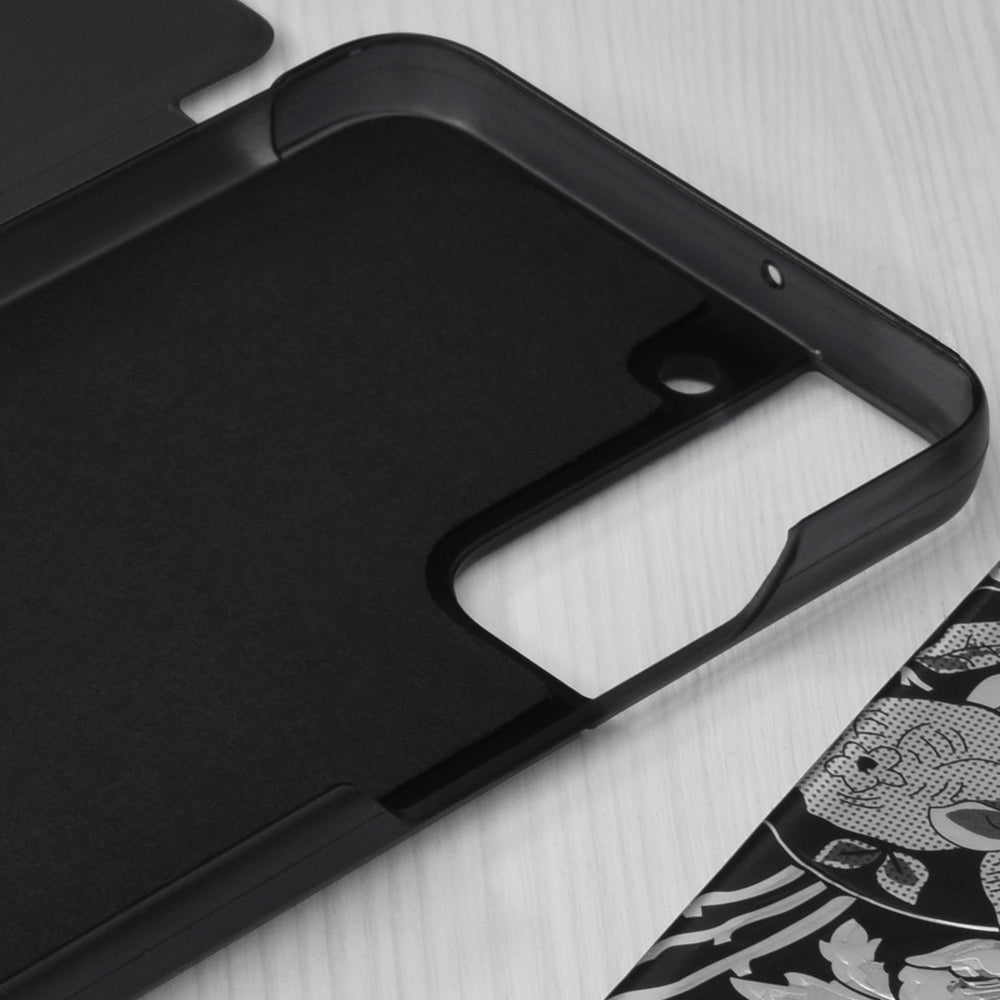Husa de protectie Techsuit eFold Series compatibila cu Samsung Galaxy S22 Plus, acoperire spate, negru