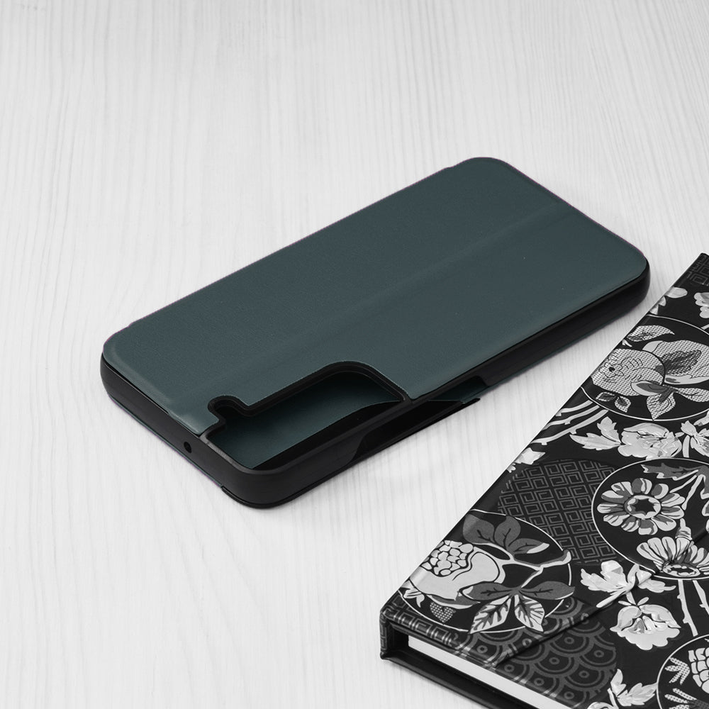 Husa de protectie Techsuit eFold Series compatibila cu Samsung Galaxy S22, acoperire spate, verde inchis