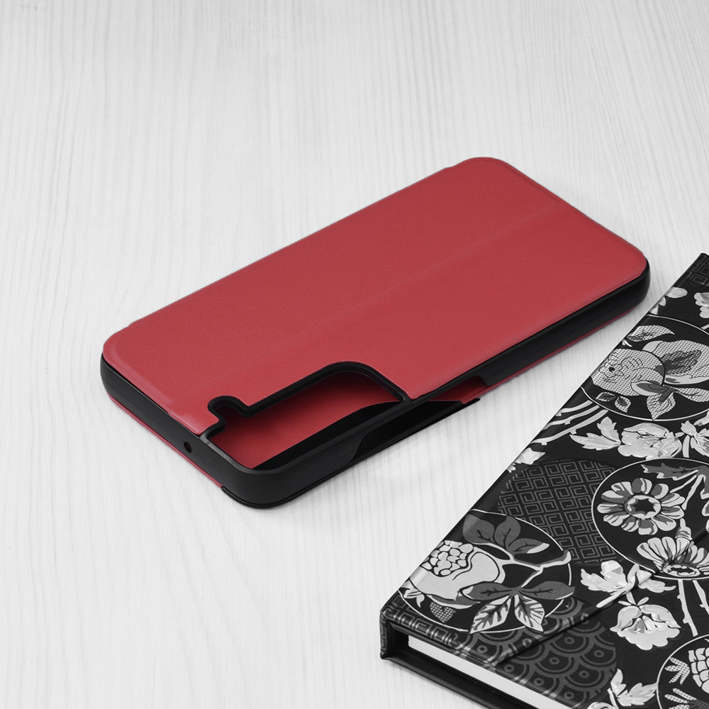 Husa de protectie Techsuit eFold Series compatibila cu Samsung Galaxy S22, acoperire spate, rosu