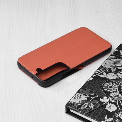 Husa de protectie Techsuit eFold Series compatibila cu Samsung Galaxy S22, acoperire spate, oranj