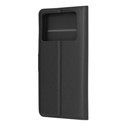 Husa de protectie Techsuit Leather Folio compatibila cu Xiaomi Poco X6 Pro, acoperire spate, negru