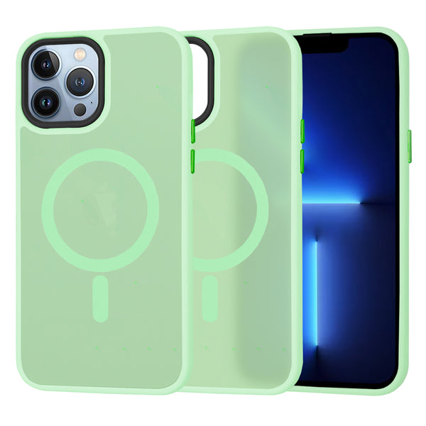 Husa de protectie Techsuit HaloFrost Series compatibila cu Apple iPhone 13 Pro Max , acoperire spate, verde deschis