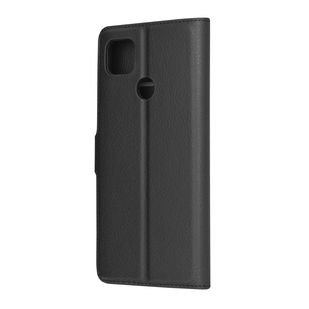 Husa de protectie Techsuit Leather Folio compatibila cu Xiaomi Redmi 9C, acoperire spate, negru