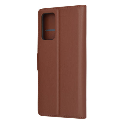 Husa de protectie Techsuit Leather Folio compatibila cu Xiaomi Redmi 10, acoperire spate, maro
