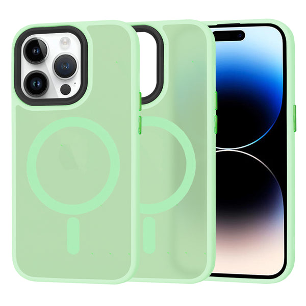 Husa de protectie Techsuit HaloFrost Series compatibila cu Apple iPhone 14 Pro , acoperire spate, verde deschis