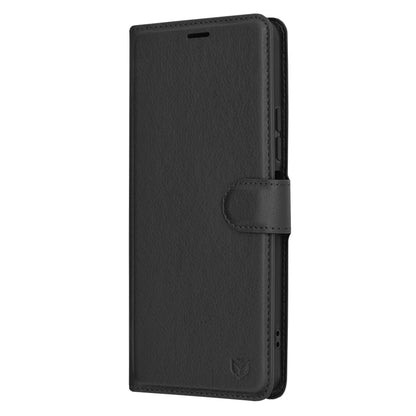 Husa de protectie Techsuit Leather Folio compatibila cu Xiaomi Redmi A3, acoperire spate, negru