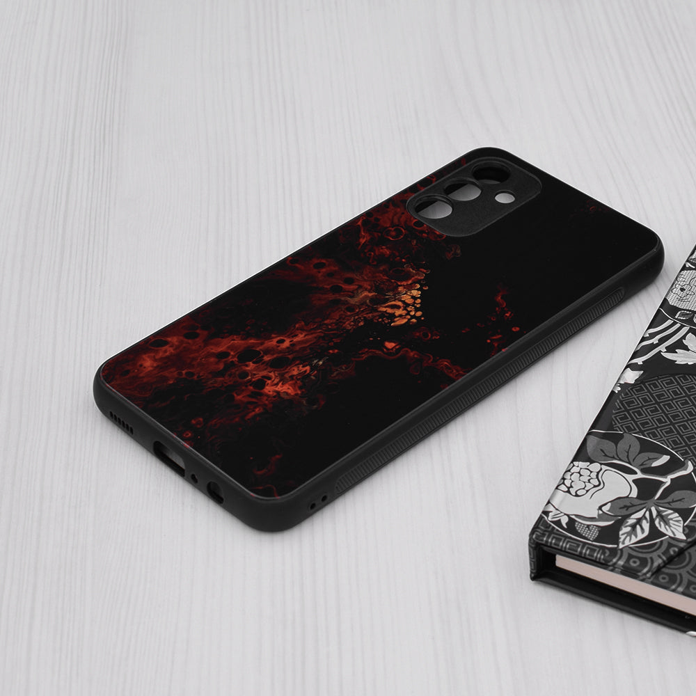 Husa de protectie Techsuit Glaze Series compatibila cu Samsung Galaxy A13 4G, acoperire spate, Red Nebula