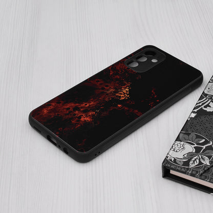 Husa de protectie Techsuit Glaze Series compatibila cu Samsung Galaxy A13 5G, acoperire spate, Red Nebula