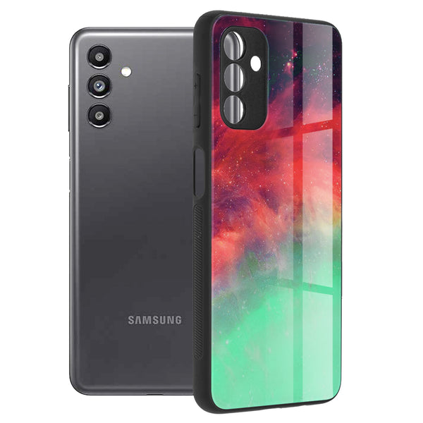 Husa de protectie Techsuit Glaze Series compatibila cu Samsung Galaxy A04s, acoperire spate, Fiery Ocean