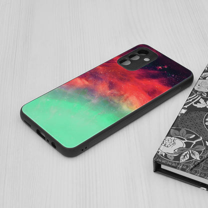 Husa de protectie Techsuit Glaze Series compatibila cu Samsung Galaxy A13 4G, acoperire spate, Blue Nebula