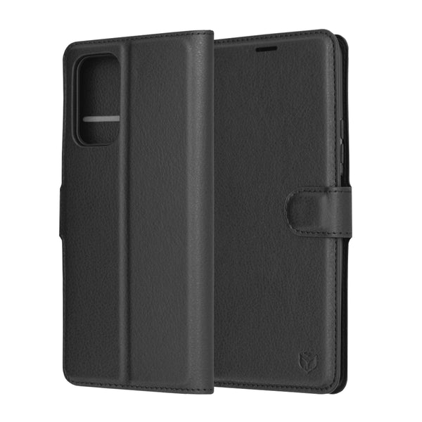 Husa de protectie Techsuit Leather Folio compatibila cu Xiaomi Redmi Note 10 Pro, acoperire spate, negru