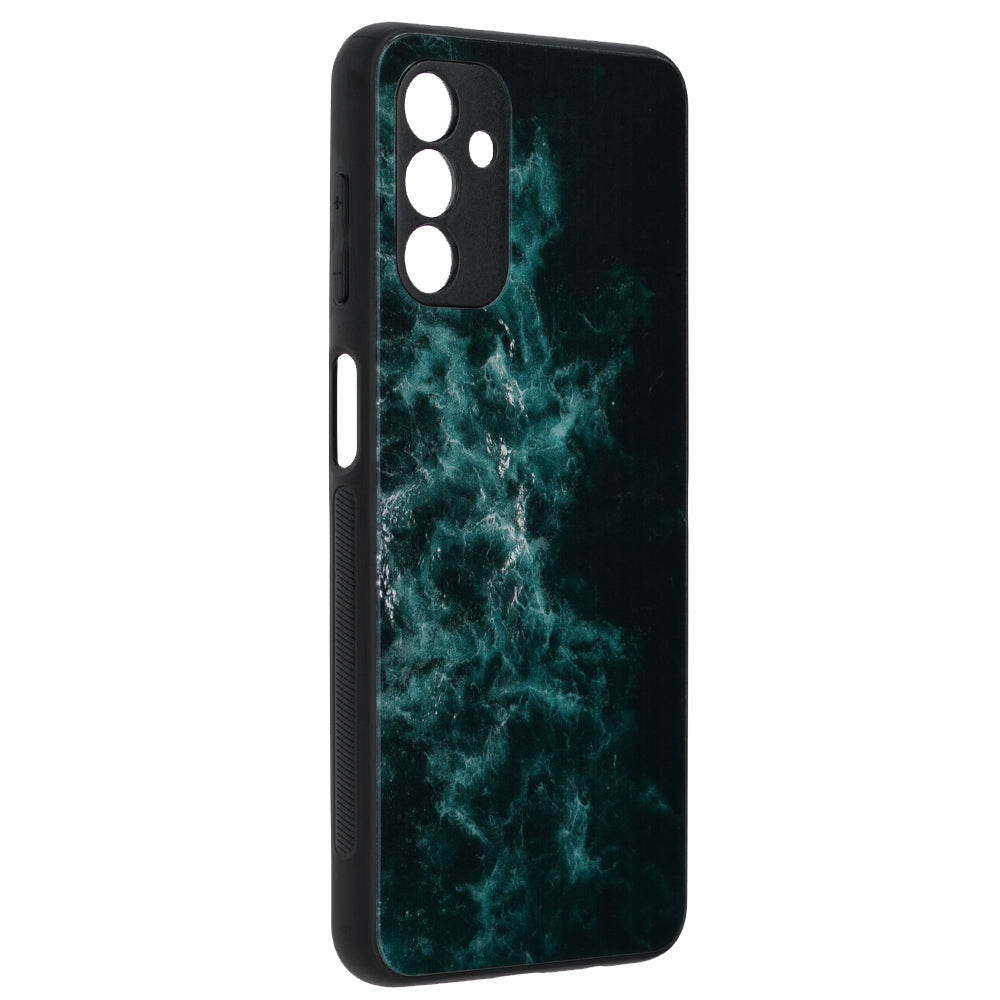 Husa de protectie Techsuit Glaze Series compatibila cu Samsung Galaxy A12, acoperire spate, Red Nebula
