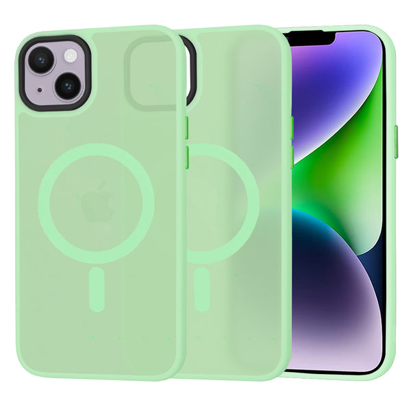 Husa de protectie Techsuit HaloFrost Series compatibila cu Apple iPhone 14 Plus , acoperire spate, verde deschis