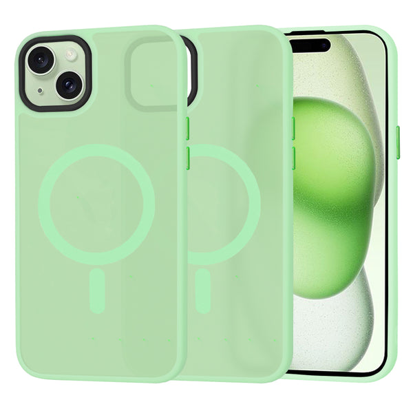 Husa de protectie Techsuit HaloFrost Series compatibila cu Apple iPhone 15 Plus , acoperire spate, verde deschis