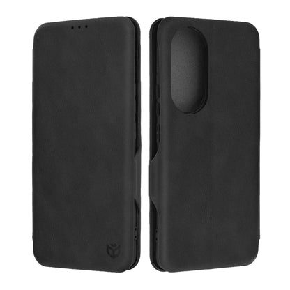 Husa de protectie Techsuit Safe Wallet Plus compatibila cu Honor 90, acoperire spate, negru