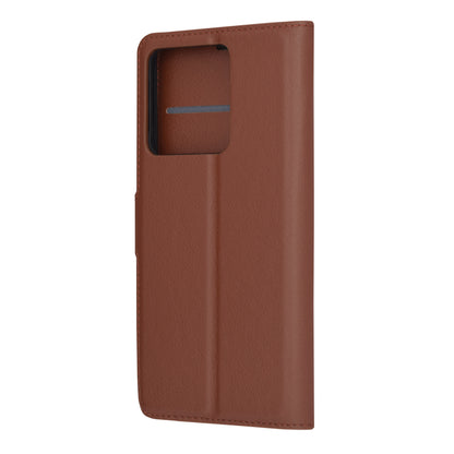 Husa de protectie Techsuit Leather Folio compatibila cu Xiaomi Redmi Note 13 5G, acoperire spate, maro