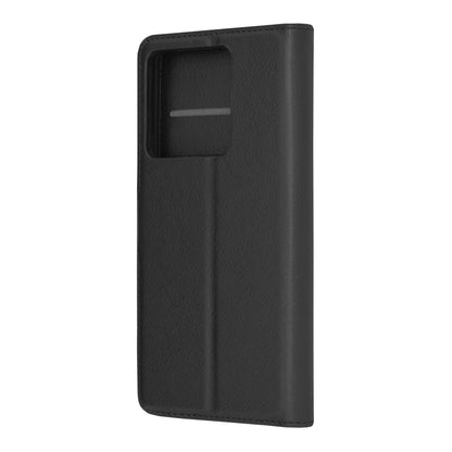 Husa de protectie Techsuit Leather Folio compatibila cu Xiaomi Redmi Poco X6, acoperire spate, negru