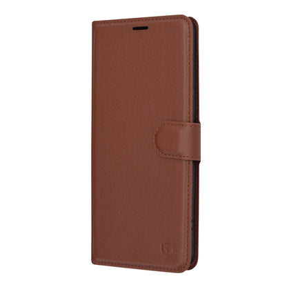 Husa de protectie Techsuit Leather Folio compatibila cu Xiaomi Redmi Note 13 Pro Plus 5G, acoperire spate, maro