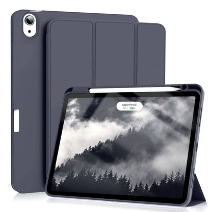 Husa de protectie pentru tableta Techsuit Flex Trifold compatibila cu Apple iPad Air 5 (2022), bleumarin, TPU
