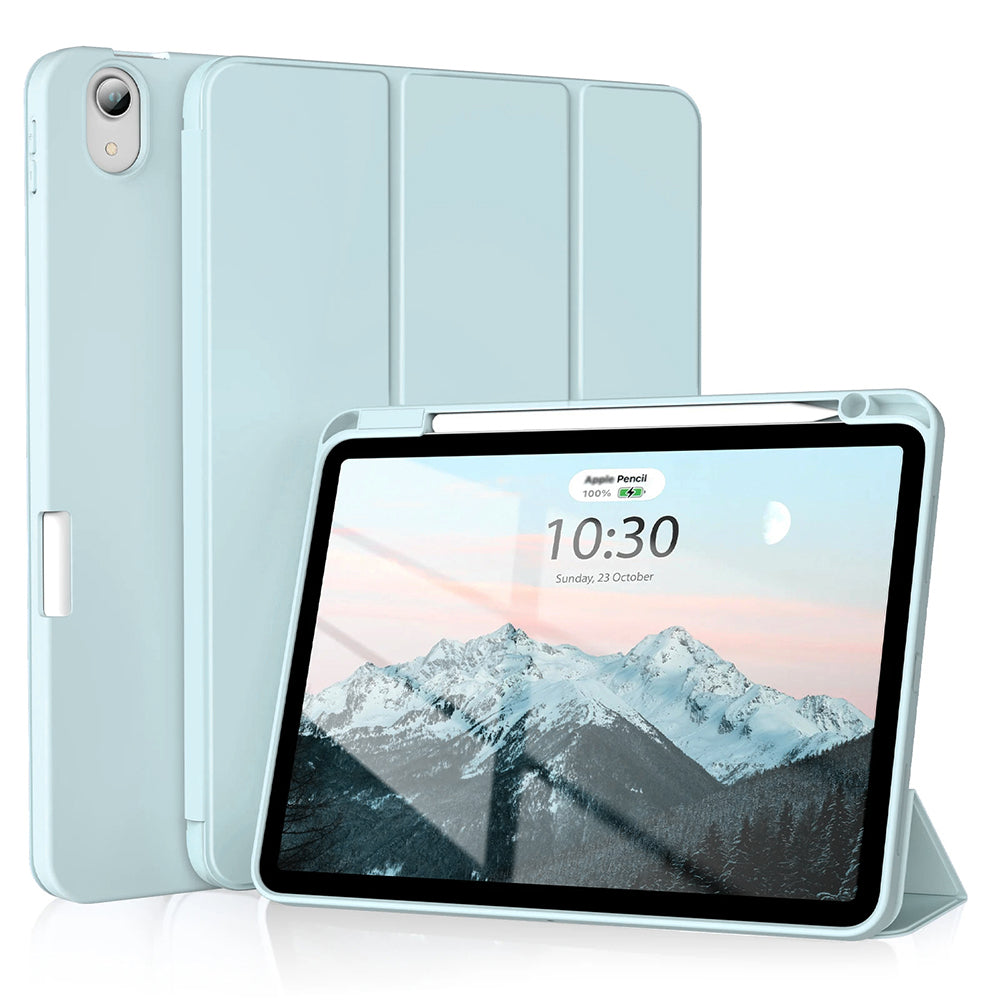 Husa de protectie pentru tableta Techsuit Flex Trifold compatibila cu Apple iPad Air 4 (2020), bleu, TPU