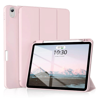 Husa de protectie pentru tableta Techsuit Flex Trifold compatibila cu Apple iPad Air 5 (2022), roz, TPU