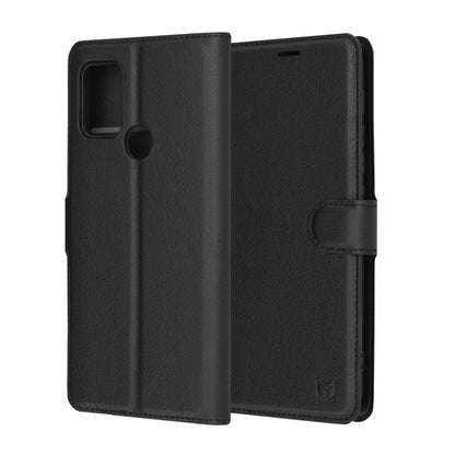Husa de protectie Techsuit Leather Folio compatibila cu Motorola Moto G10, acoperire spate, negru