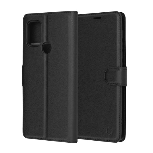 Husa de protectie Techsuit Leather Folio compatibila cu Motorola Moto G10, acoperire spate, negru