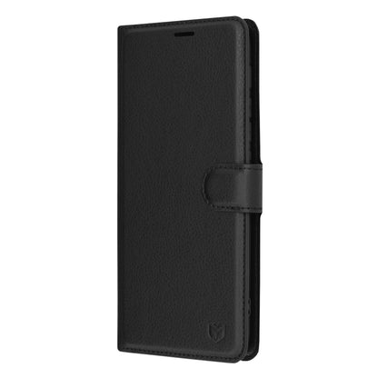 Husa de protectie Techsuit Leather Folio compatibila cu Motorola Moto G20, acoperire spate, negru