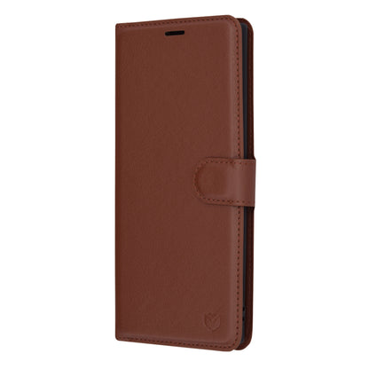 Husa de protectie Techsuit Leather Folio compatibila cu Samsung Galaxy Note 10 Plus 5G, acoperire spate, maro