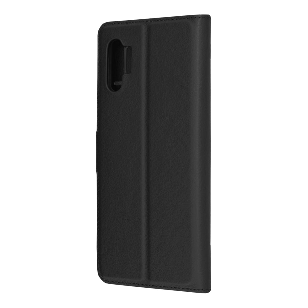 Husa de protectie Techsuit Leather Folio compatibila cu Samsung Galaxy Note 10 Plus 5G, acoperire spate, negru