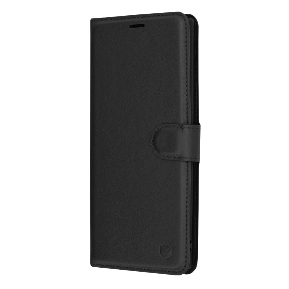 Husa de protectie Techsuit Leather Folio compatibila cu Samsung Galaxy Note 10 Plus 5G, acoperire spate, negru