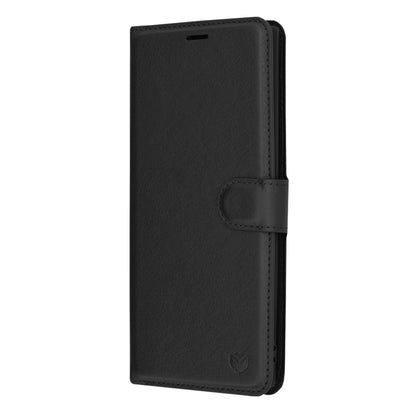 Husa de protectie Techsuit Leather Folio compatibila cu Samsung Galaxy Note 10 Plus 5G, acoperire spate, negru