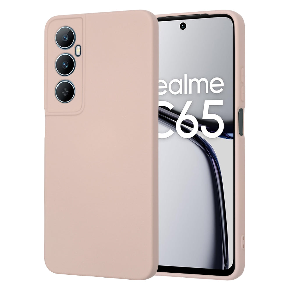 Husa de protectie Techsuit SoftFlex compatibila cu Realme C65, acoperire spate, roz pudra