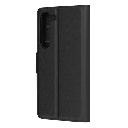 Husa de protectie Techsuit Leather Folio compatibila cu Samsung Galaxy S23, acoperire spate, negru