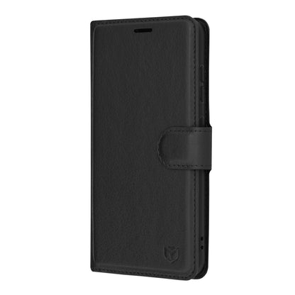 Husa de protectie Techsuit Leather Folio compatibila cu Samsung Galaxy S23, acoperire spate, negru