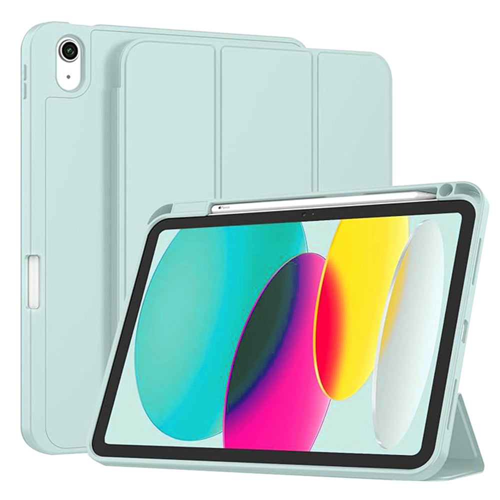 Husa de protectie pentru tableta Techsuit Flex Trifold compatibila cu Apple iPad 10 (2022) 10.9, bleu, TPU