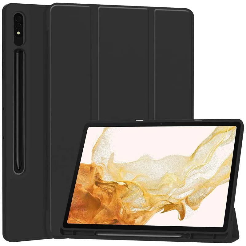 Husa de protectie pentru tableta Techsuit Flex Trifold compatibila cu Samsung Galaxy Tab S8 Plus, negru, TPU