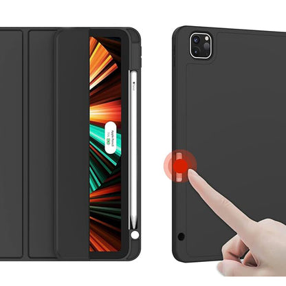 Husa de protectie pentru tableta Techsuit Flex Trifold compatibila cu Xiaomi Pad 6 Pro, verde inchis, TPU