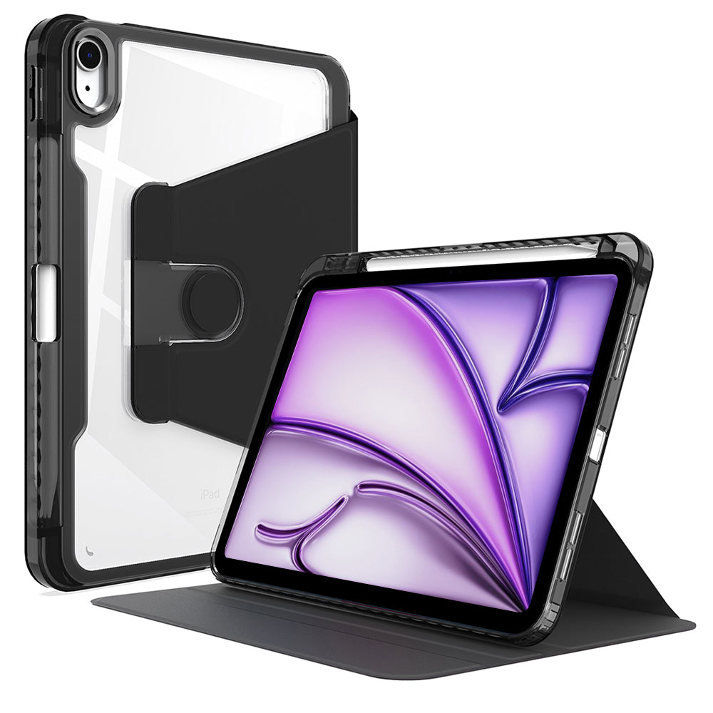 Husa de protectie pentru tableta Techsuit Crystal Vision compatibila cu iPhone iPad Air 13 (2024), Policarbonat TPU, negru