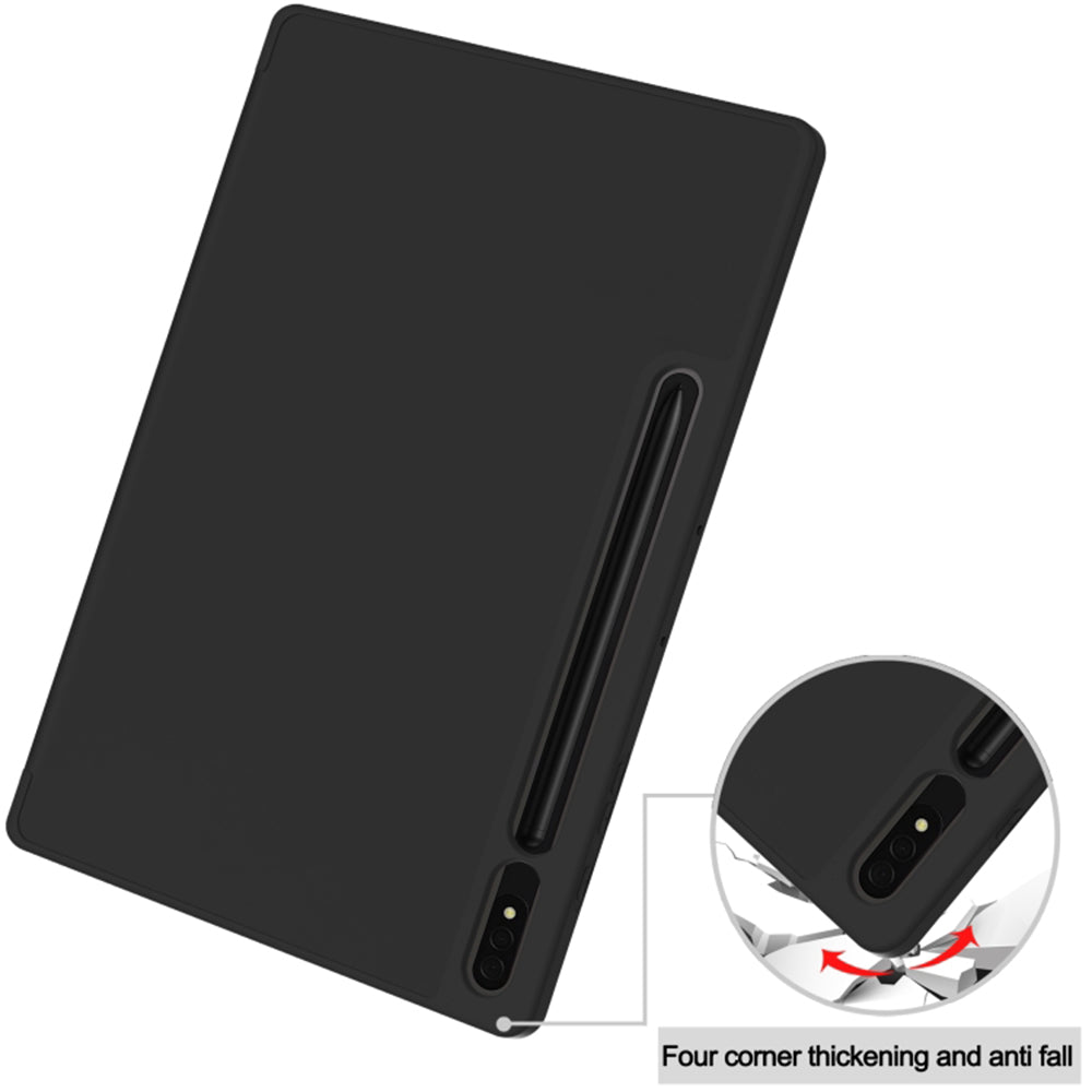 Husa de protectie pentru tableta Techsuit Flex Trifold compatibila cu Samsung Galaxy Tab S8 Ultra, mov, TPU
