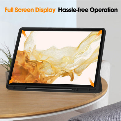 Husa de protectie pentru tableta Techsuit Flex Trifold compatibila cu Samsung Galaxy Tab S8 Ultra, roz, TPU