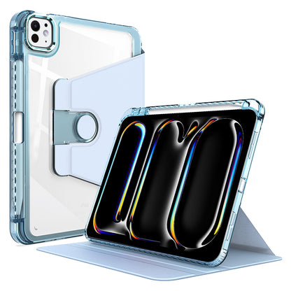 Husa de protectie pentru tableta Techsuit Crystal Vision compatibila cu iPhone iPad Pro 13 (2024), Policarbonat TPU, bleu