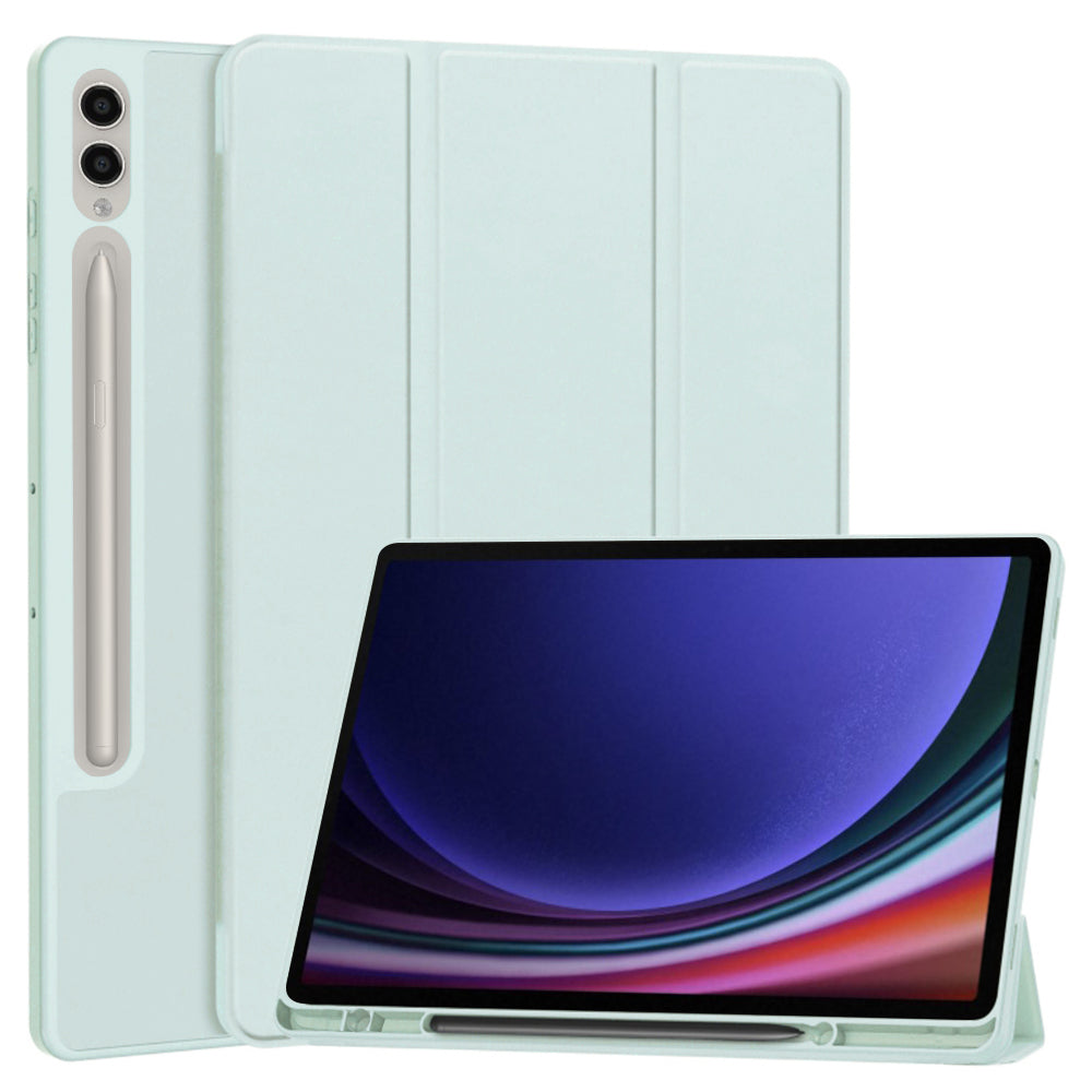 Husa de protectie pentru tableta Techsuit Flex Trifold compatibila cu Samsung Galaxy Tab S10 Plus, bleu, TPU
