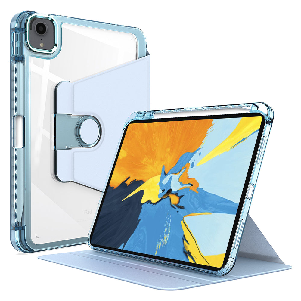 Husa de protectie pentru tableta Techsuit Crystal Vision compatibila cu iPhone iPad Pro 11 (2020), Policarbonat TPU, bleu