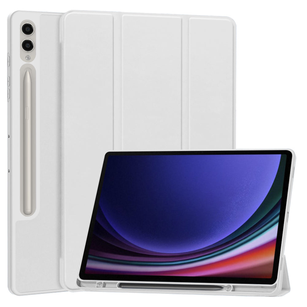 Husa de protectie pentru tableta Techsuit Flex Trifold compatibila cu Samsung Galaxy Tab S10 Plus, gri, TPU