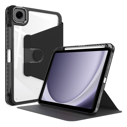 Husa de protectie pentru tableta Techsuit Crystal Vision compatibila cu Samsung Galaxy Tab A9 Plus, Policarbonat TPU, negru