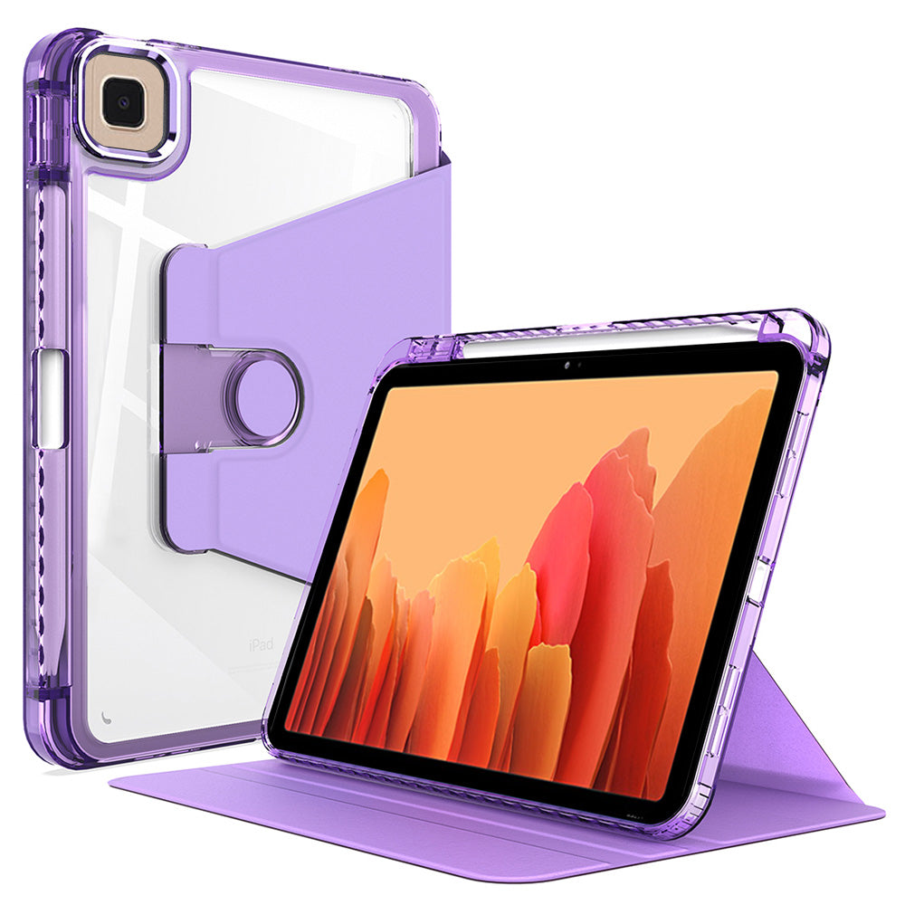 Husa de protectie pentru tableta Techsuit Crystal Vision compatibila cu Samsung Galaxy Tab A7 10.4 (2020), Policarbonat TPU, mov